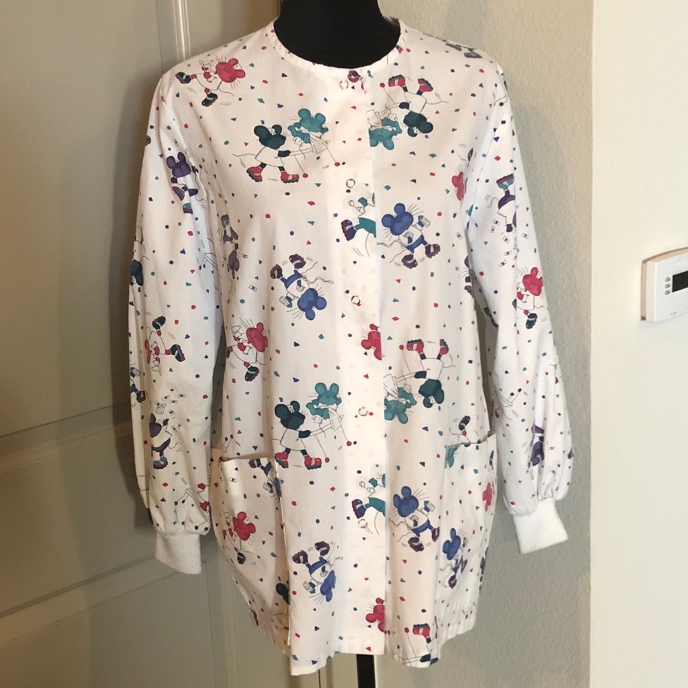 PL Of California Mouse Scrub Jacket Size - Medium